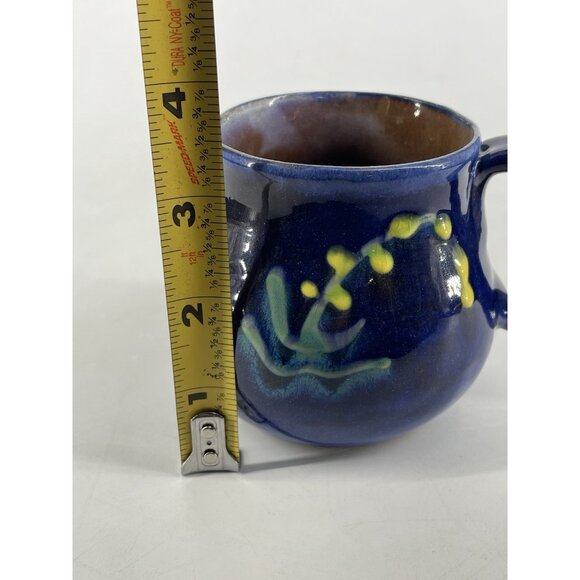 Earthworks Studio Pottery Barbados Decorative Art Handmade Painted Coffee Mug - Picture 7 of 8